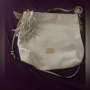 Michael Kors White Leather Shoulder Bag-Bedford-BRAND NEW!